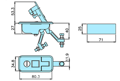 Compression Latch_80021 drawing