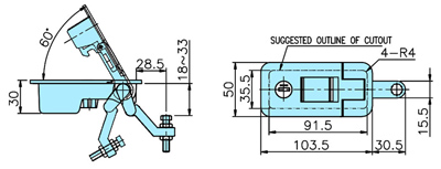 Compression Latch_80022 drawing