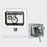 Key-locking folding T handle lock_50012L