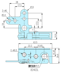 Rotary_Latch_82403L drawing